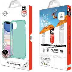 Coque souple ITSKINS Spectrum Clear Apple iPhone 11 Vert (tiffany green)