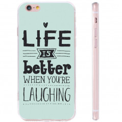 Coque silicone gel LIFE IS BETTER… Apple iPhone 6/6s