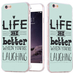 Coque silicone gel LIFE IS BETTER… Apple iPhone 6/6s