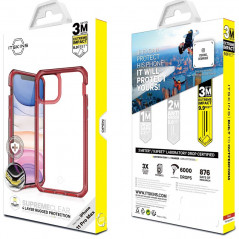 Coque rigide ITSKINS SUPREME CLEAR Apple iPhone 11 PRO MAX Rouge