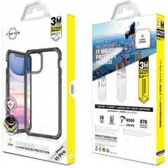 Coque rigide ITSKINS SUPREME CLEAR Apple iPhone 11 PRO Noir