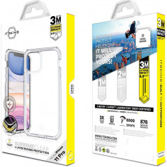 Coque rigide ITSKINS SUPREME CLEAR Apple iPhone 11 PRO Blanc