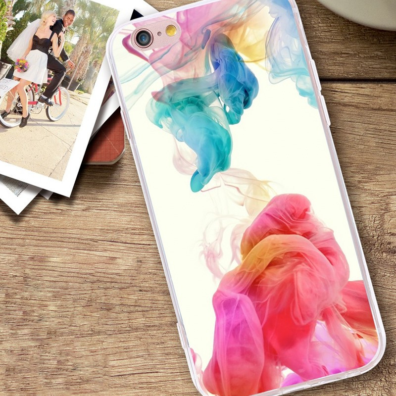 Coque silicone gel COLORFUL CLOTH Apple iPhone 6/6s Plus