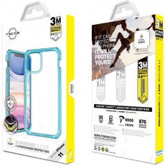 Coque rigide ITSKINS SUPREME CLEAR Apple iPhone 11 Bleu