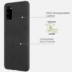 Coque eco-cuir Uunique Nutrisiti BIO Samsung Galaxy S20/S20 5G Noir