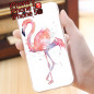 Coque silicone gel FLAMAN ROSE Apple iPhone 5/5S/SE