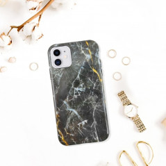 Coque rigide Uunique Nutrisite BIO MARBRE Apple iPhone 11 Noir
