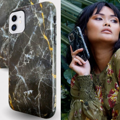 Coque rigide Uunique Nutrisite BIO MARBRE Apple iPhone 11 Noir