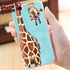 Coque silicone gel GIRAFE Apple iPhone 5/5S/SE