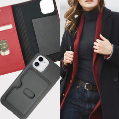 Etui Coque 2-en-1 Uunique Nutrisiti BIO Apple iPhone 11 Rouge (Noir)