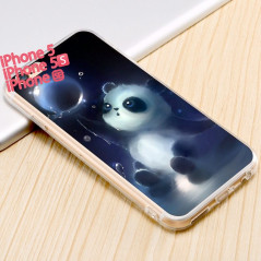 Coque silicone gel PANDA Apple iPhone 5/5S/SE